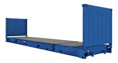 Flat-Rack container